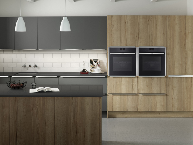 Feature Reclaimed Oak Contemporary Kitchen Designs - Ayrshire