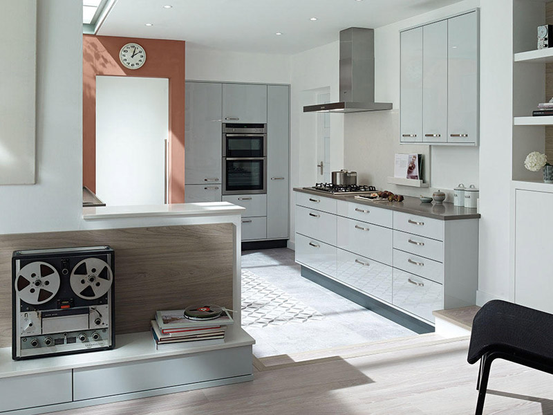 Porter Dove Grey Contemporary Kitchen Designs - Ayrshire