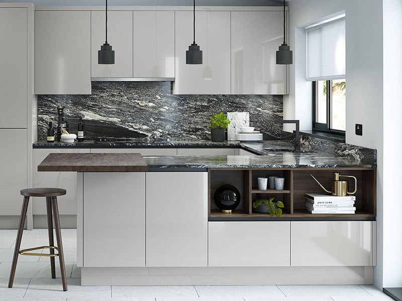 Porter Silver Grey Contemporary Kitchen Designs - Ayrshire