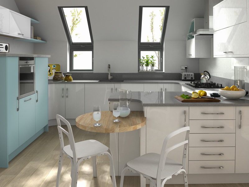 Porter White Contemporary Kitchen Designs - Ayrshire