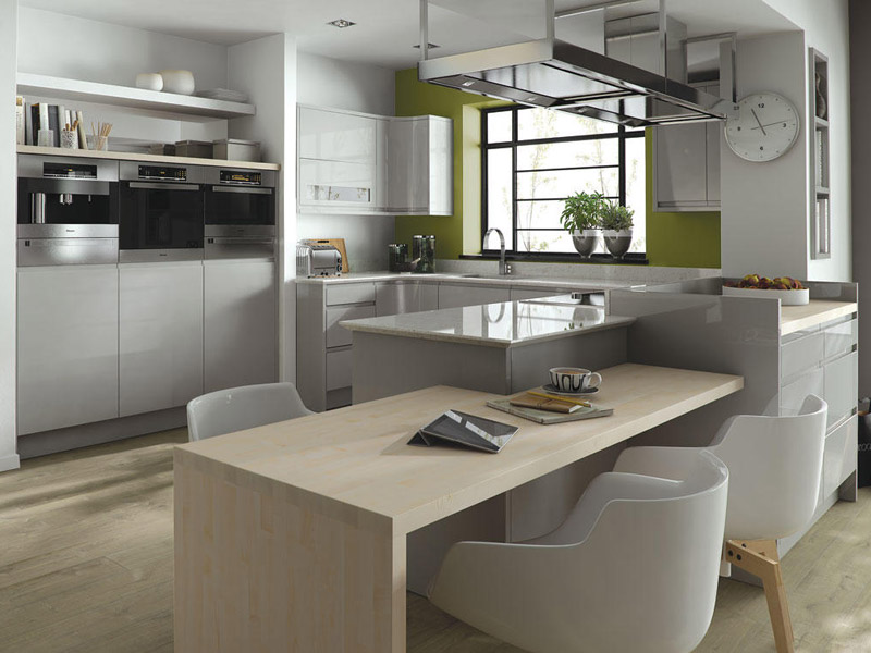Remo Dove Grey Contemporary Kitchen Designs - Ayrshire