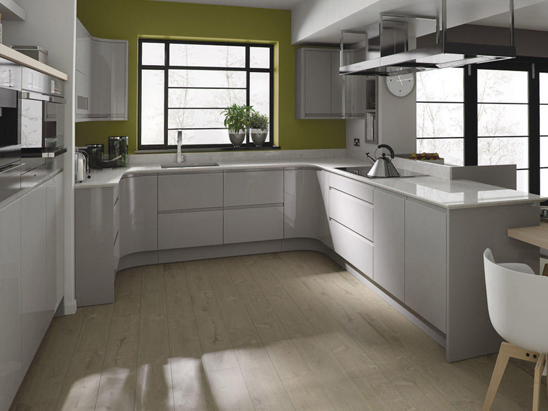 Remo Dove Grey Contemporary Kitchen Designs - Ayrshire