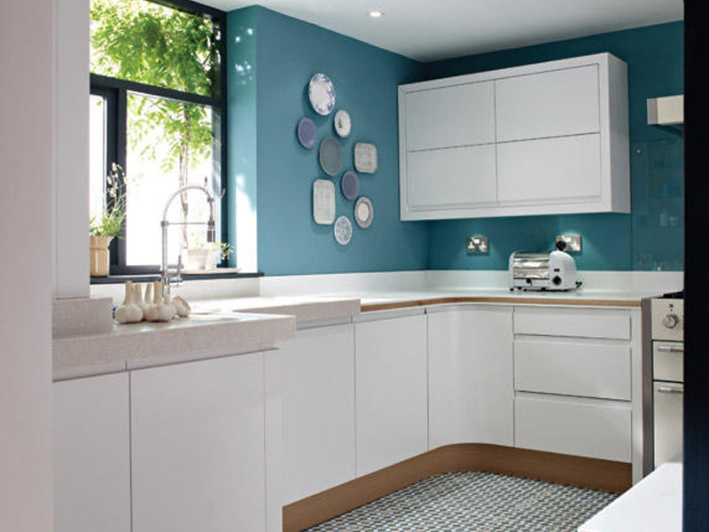 Remo Matt White Contemporary Kitchen Designs - Ayrshire