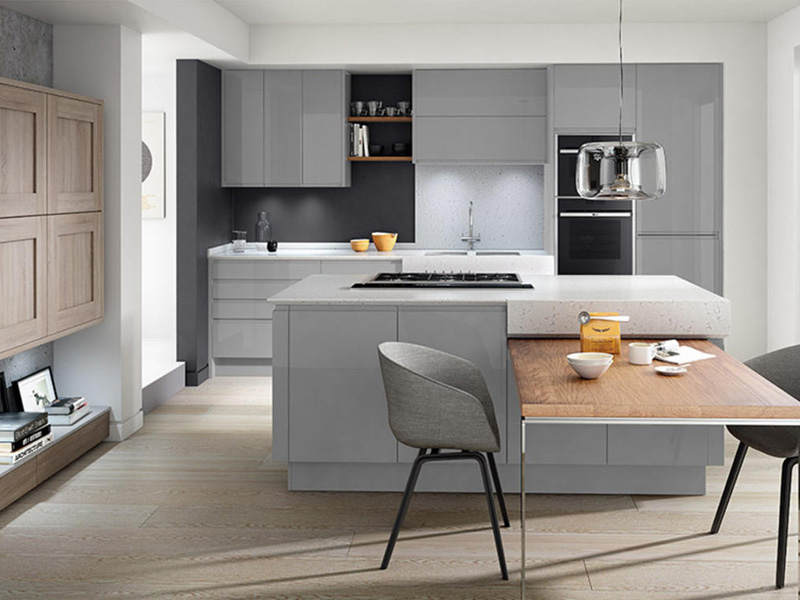 Remo Silver Grey Contemporary Kitchen Designs - Ayrshire