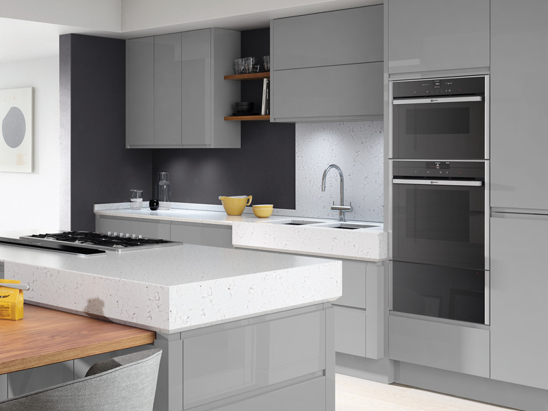 Remo Silver Grey Contemporary Kitchen Designs - Ayrshire